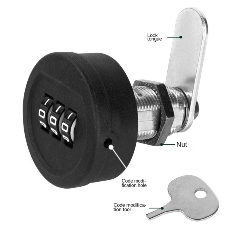 Furniture Hardware Manufacturer - Fechadura com senha para gaveta, 20/30mm,