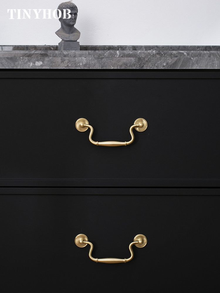 Puxadores de Latão Sólido Vint - Furniture Hardware Drop Pulls avaliação e preço