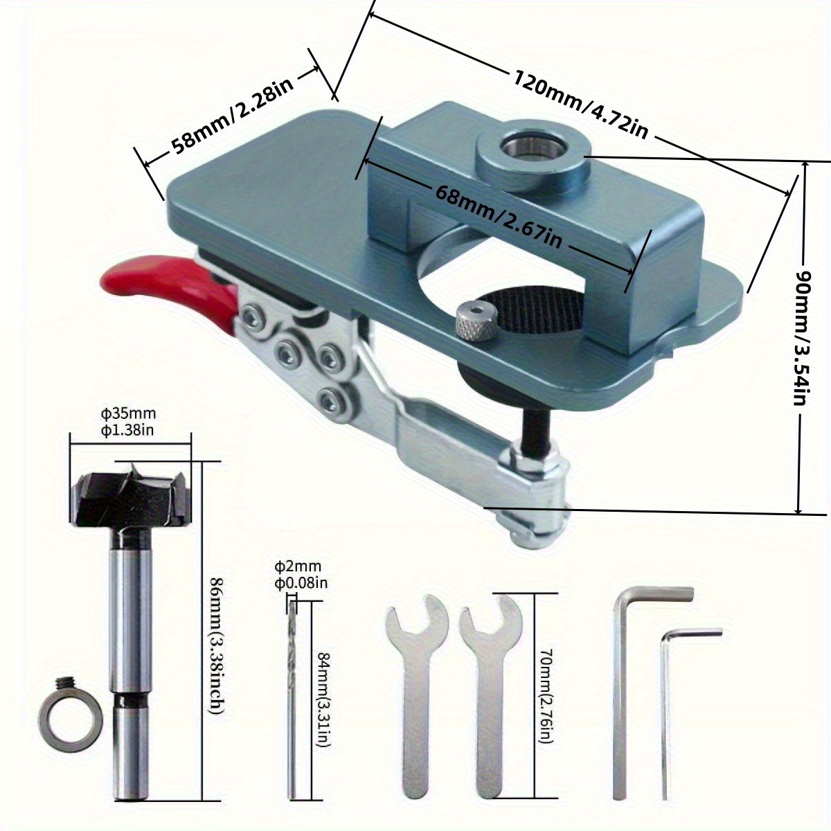 Gabarito de dobradiça de 35mm- - Furniture Hardware Fitting avaliação e preço