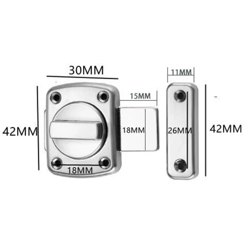 Trava de porta de metal fundid - Furniture Hardware Fitting avaliação e preço
